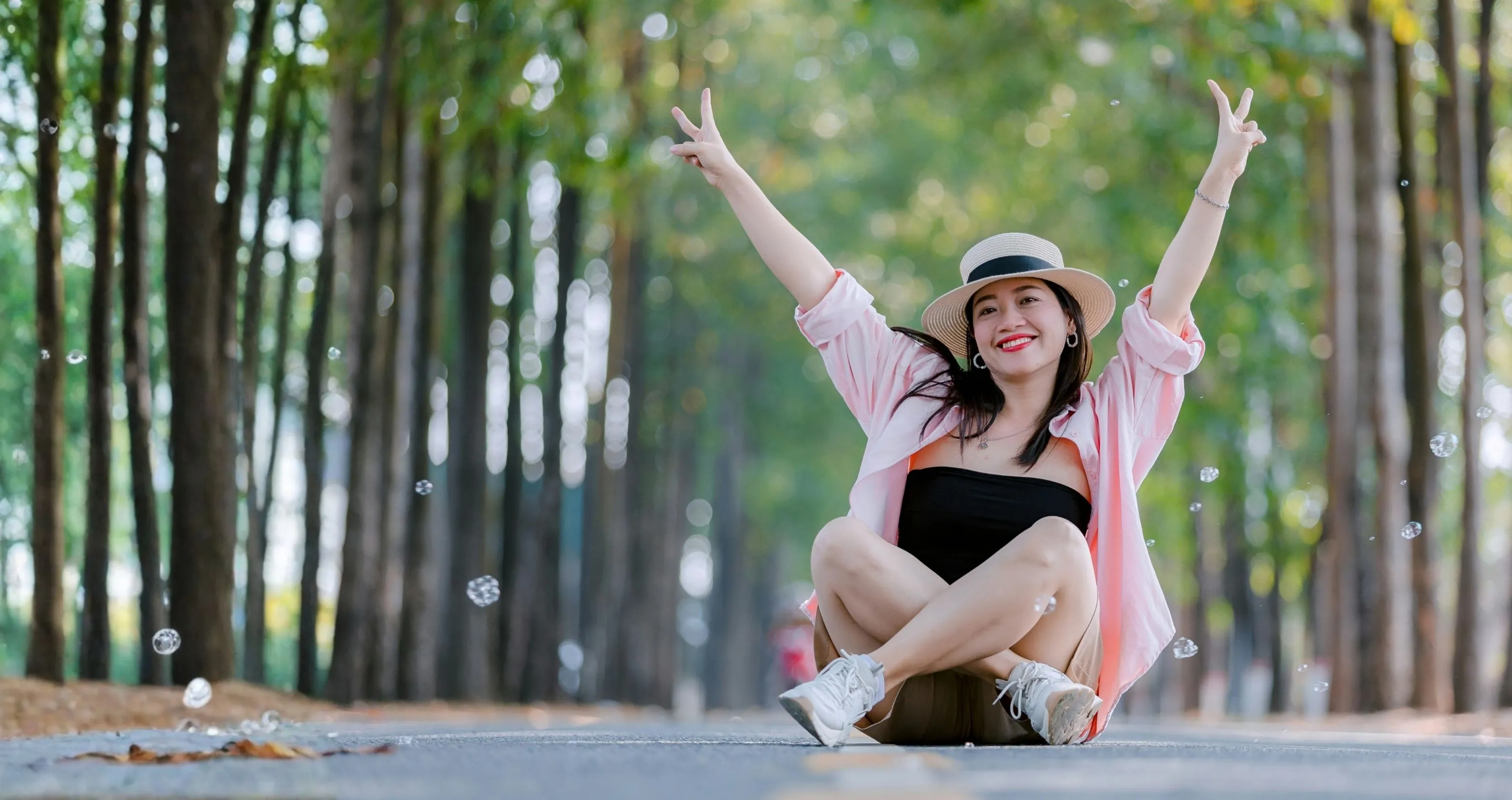 A calm outdoor scene representing feeling better