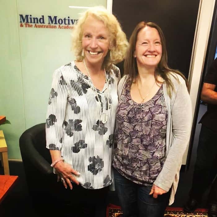 Wendy Gadsby with creator of the Drain That Pain process, Joanna Cameron