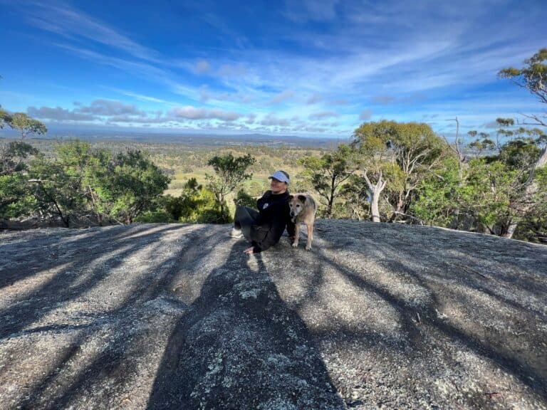 This pic of me with my fav old man dog Jedd was from a recent hike with friends. We are very fortunate in Victoria to have so many beautiful places to venture into and practice some of the grounding I'm always on about to my clients. 